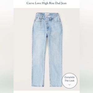 Abercrombie Curve Love High Rise Dad Jeans